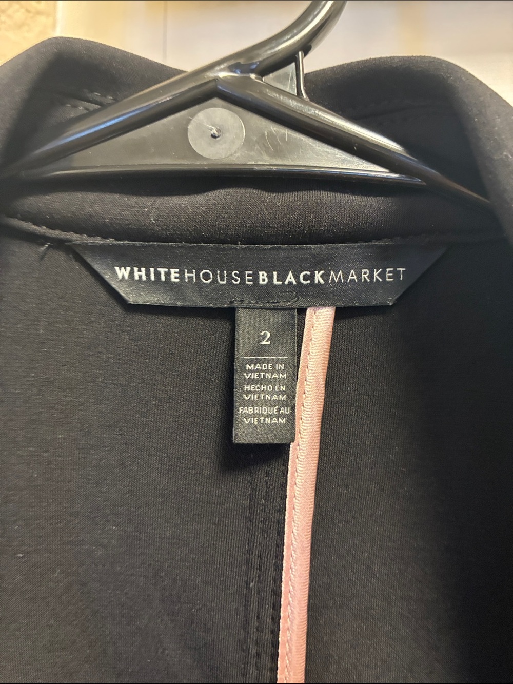 White House Black Market Black one button blazer - Picture 6 of 8